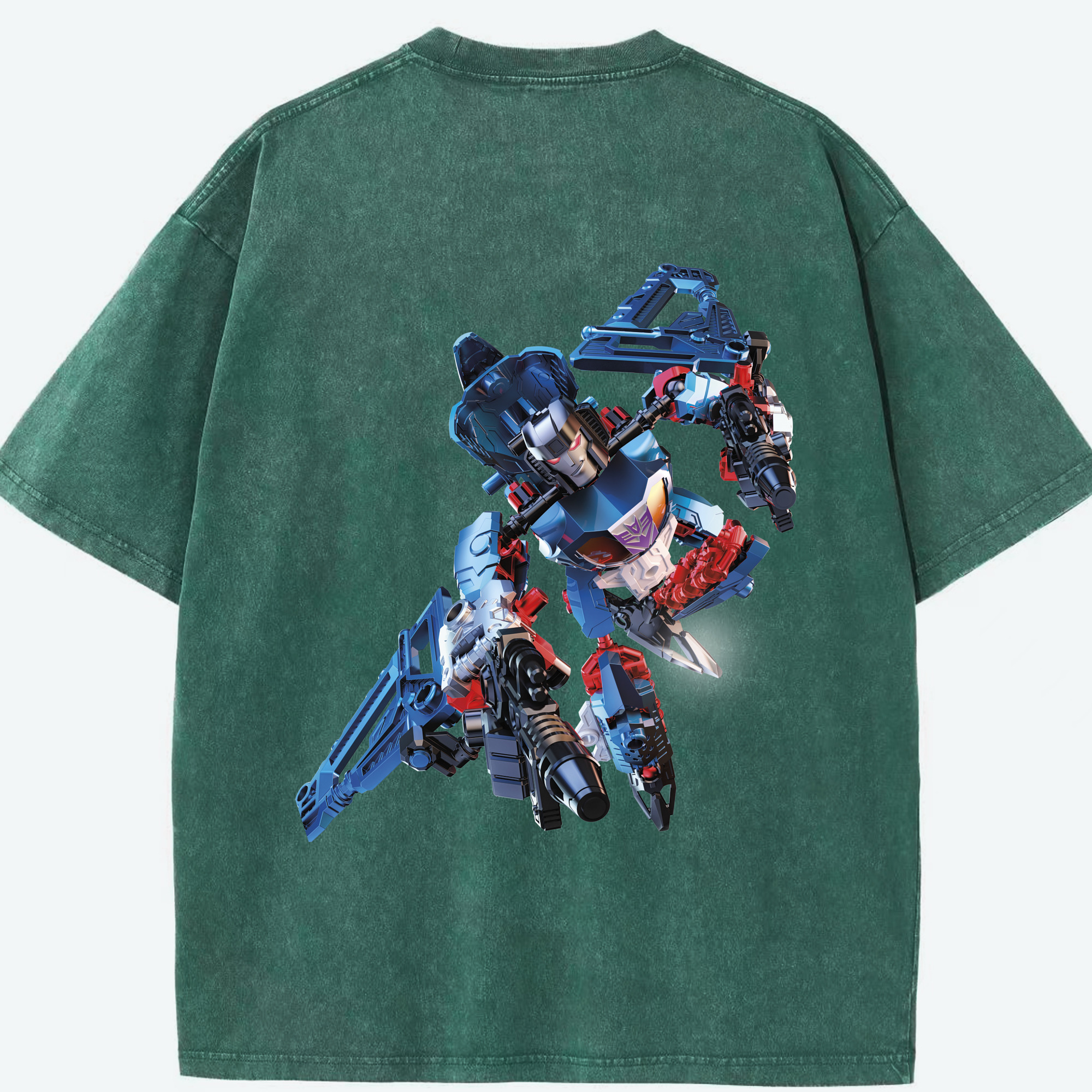 （画像用）  綿100% ヴィンテージ風 半袖Tシャツ（背面プリント）